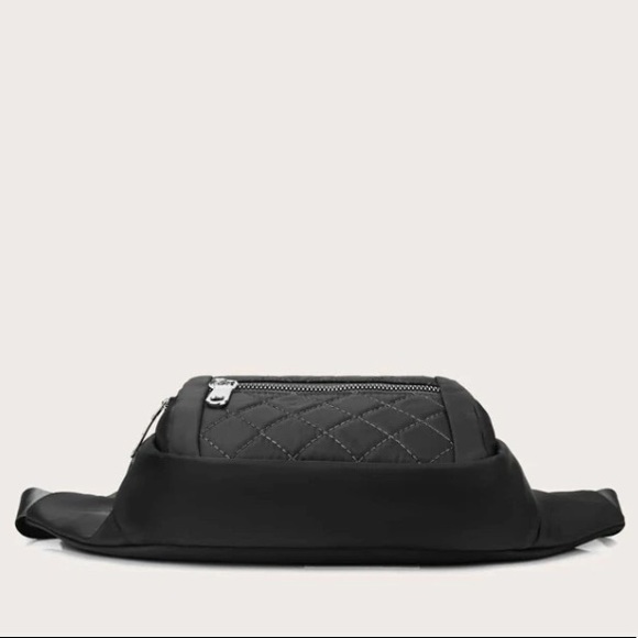 💙Women’s Black Fashionable Multiple Compartments Adjustable Strap Fanny Pack - Picture 4 of 6